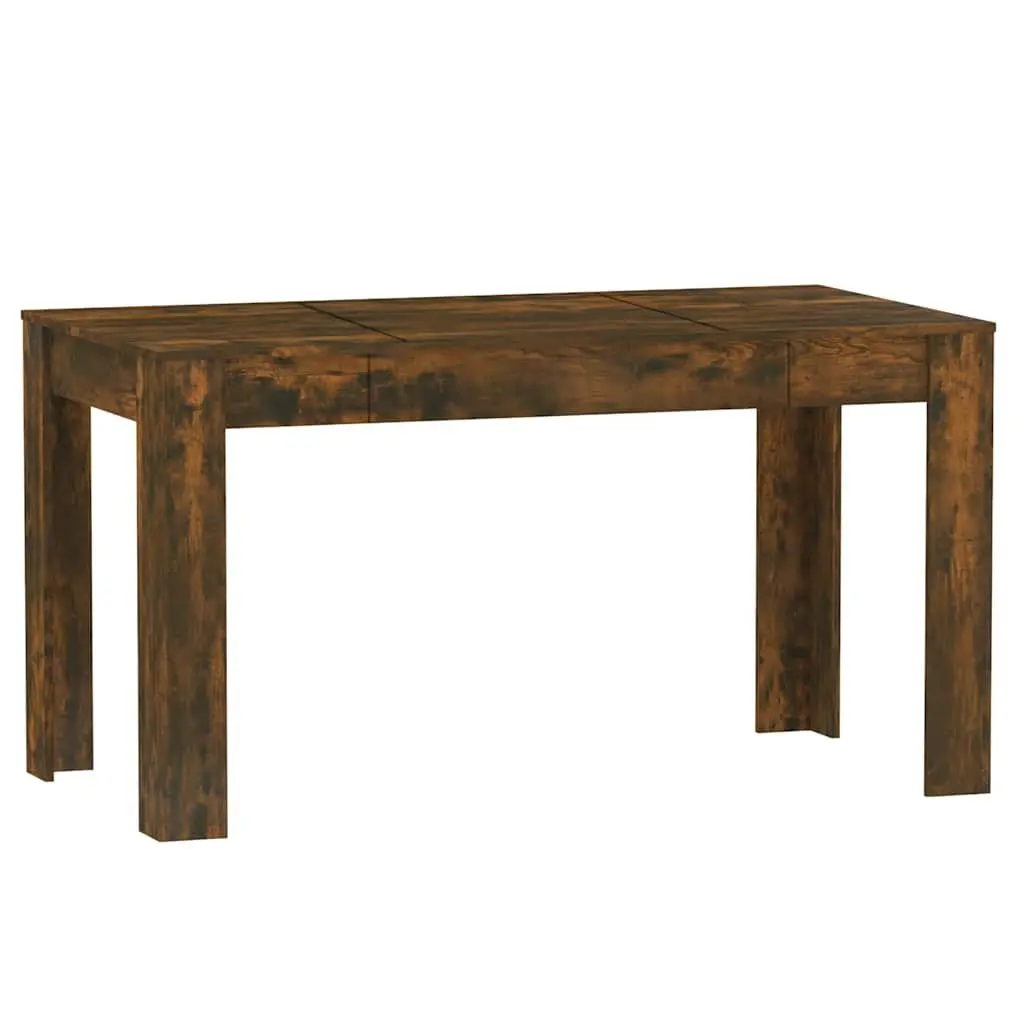 Dining Table Engineered Wood 140cm Smoked Oak