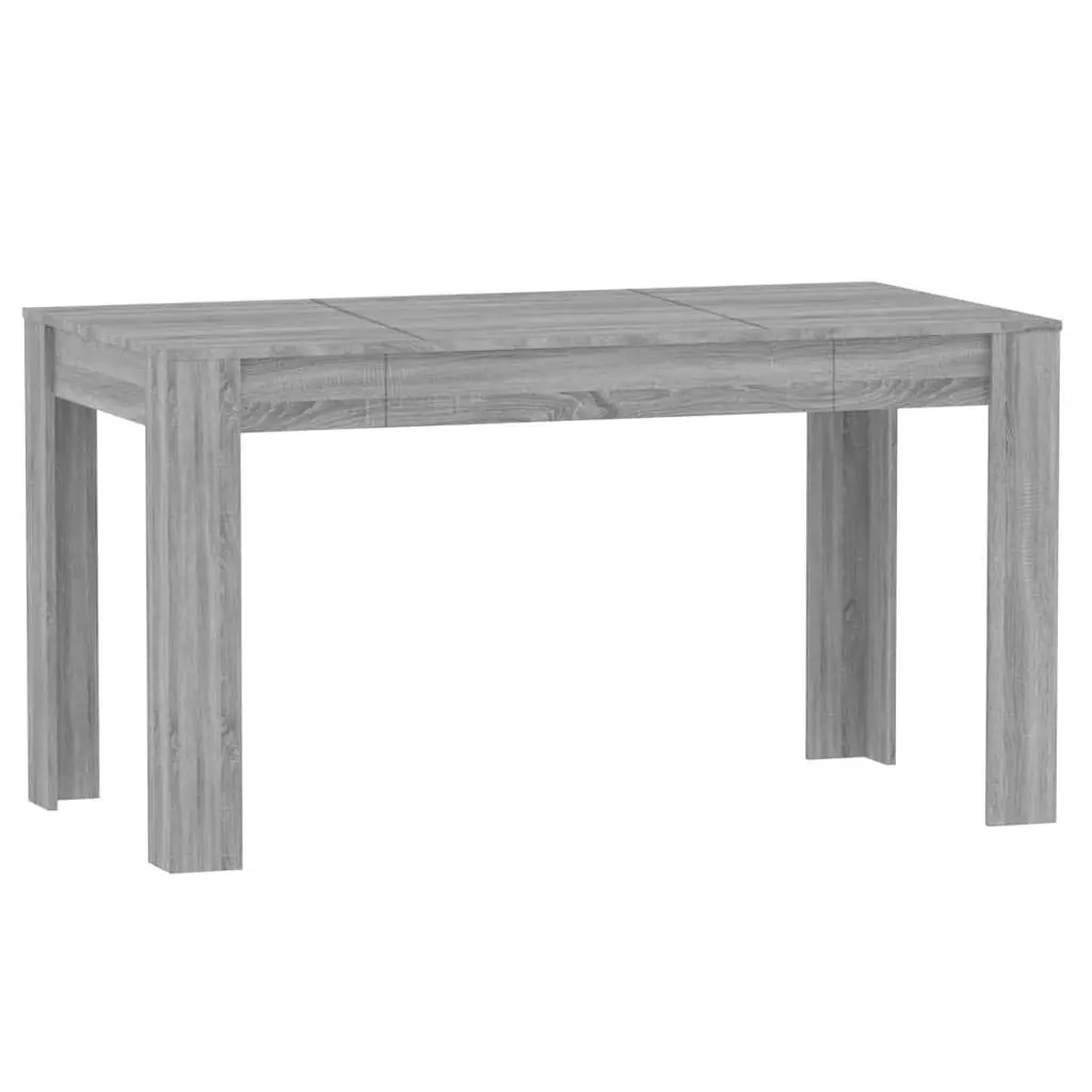Dining Table Engineered Wood 140 x 74.5 x 76 cm Grey