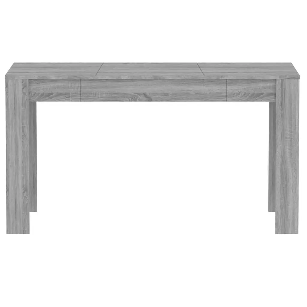 Dining Table Engineered Wood 140 x 74.5 x 76 cm Grey