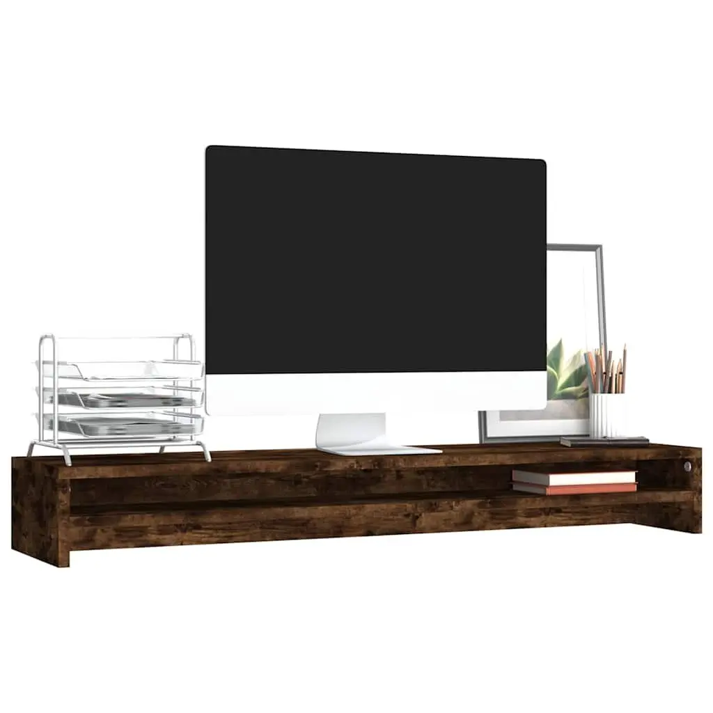 Monitor Stand Engineered Wood 100cm Brown