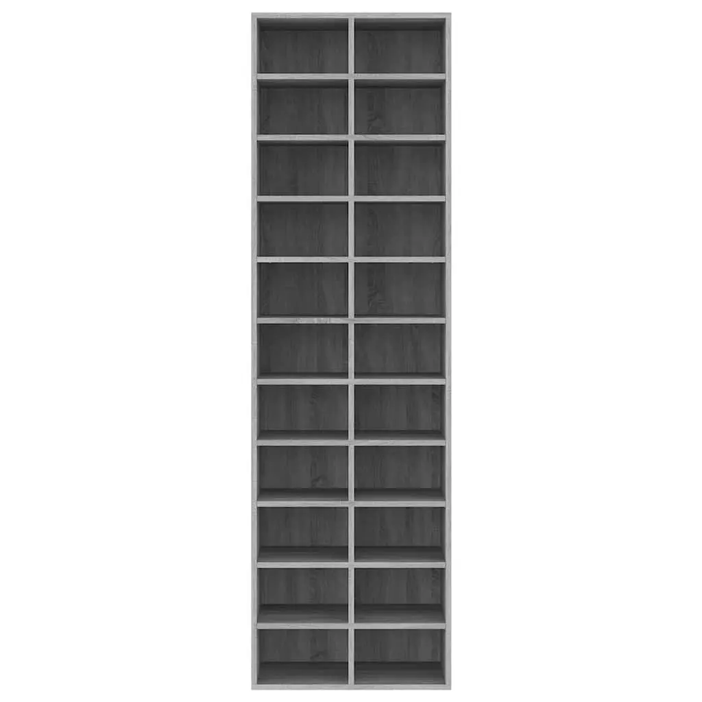 Shoe Cabinet Grey Sonoma 54x34x183 cm Storage Organiser Engineered Wood
