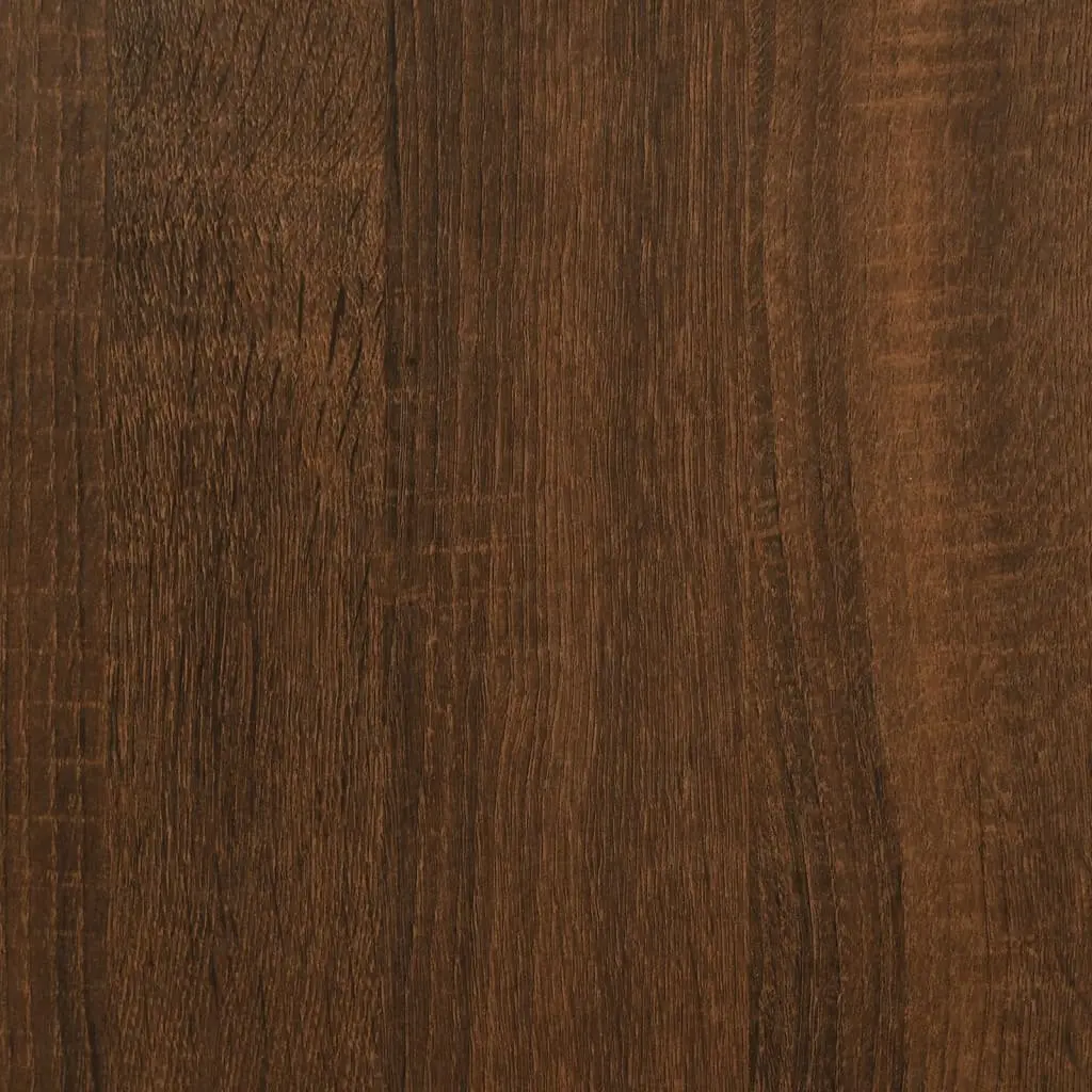 Bedside Cabinets Engineered Wood 39x39x47.5 cm Brown 2 Piece Nightstand