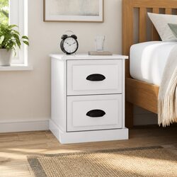 Practical White Nightstand for Your Bedroom or Living Room