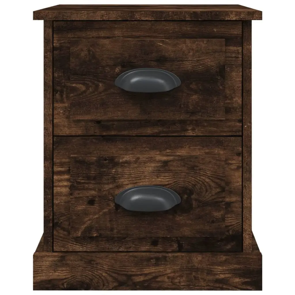Bedside Cabinets 2 pcs Brown 39x39x47.5 cm Engineered Wood Nightstand Storage