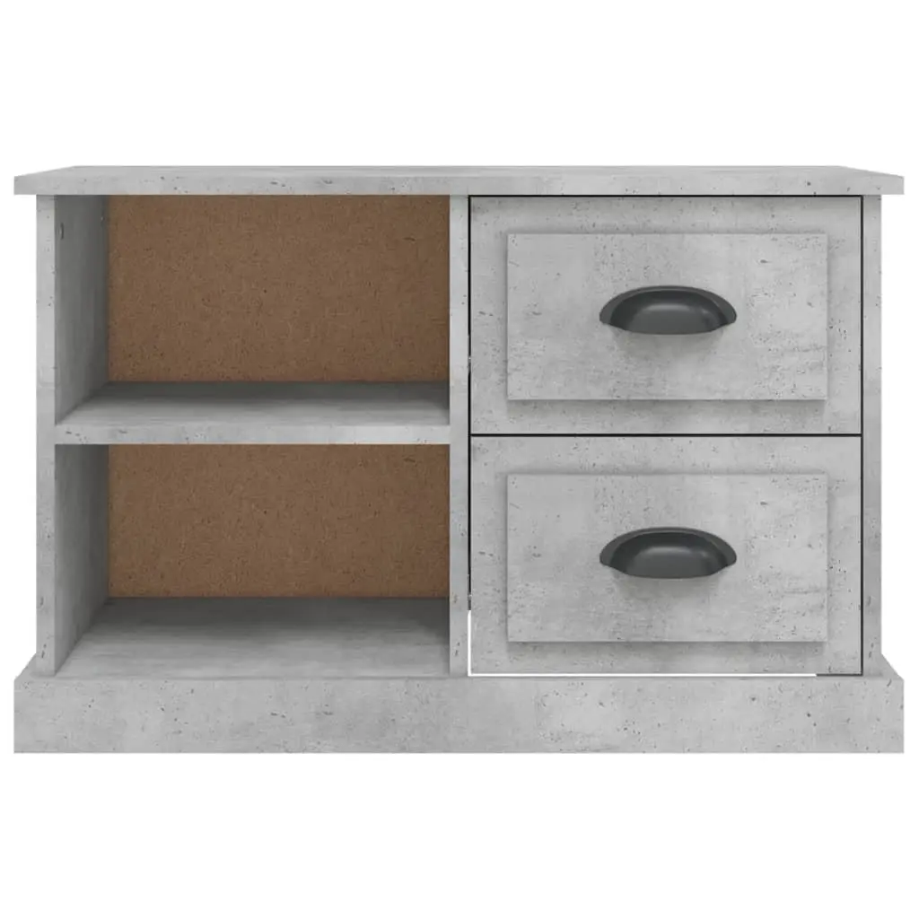 Grey TV Cabinet 73x35.5x47.5cm for Various Spaces