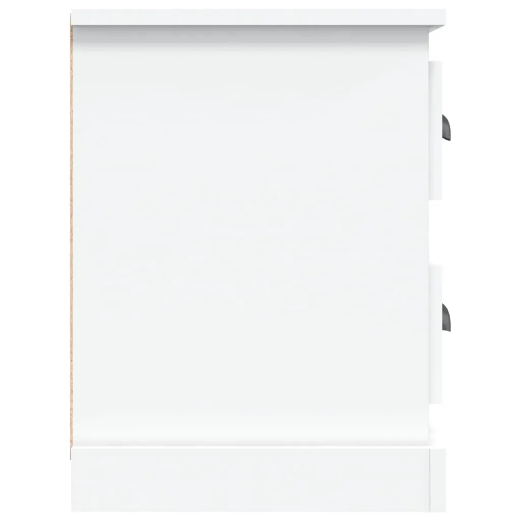 TV Cabinet Engineered Wood 102x35.5x47.5 cm White Storage Unit with Drawers and Open Compartments