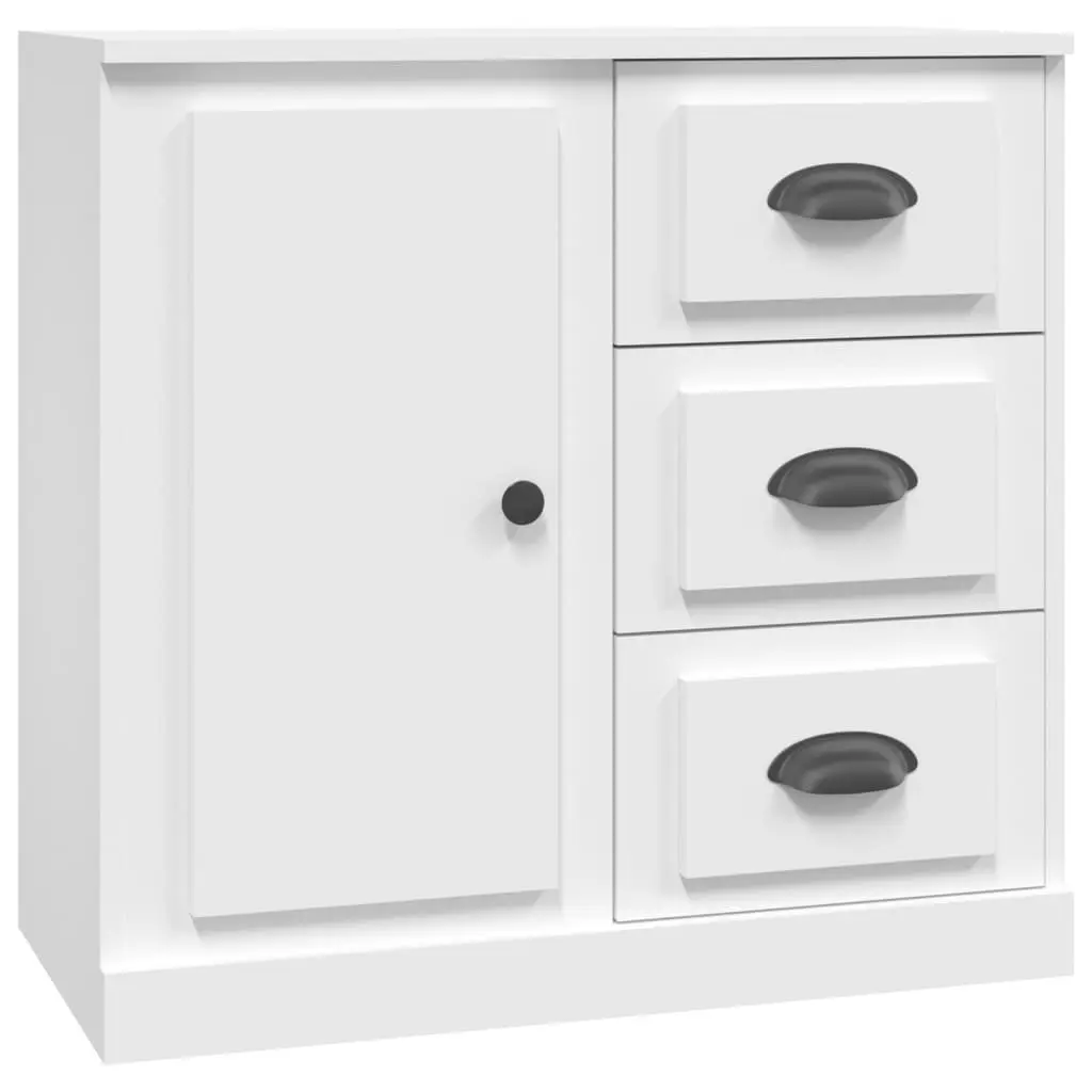 Sideboard Engineered Wood 70x35.5x67.5 cm White Storage Cabinet
