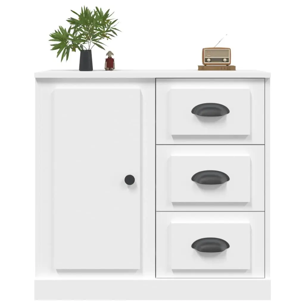 Sideboard Engineered Wood 70x35.5x67.5 cm White Storage Cabinet