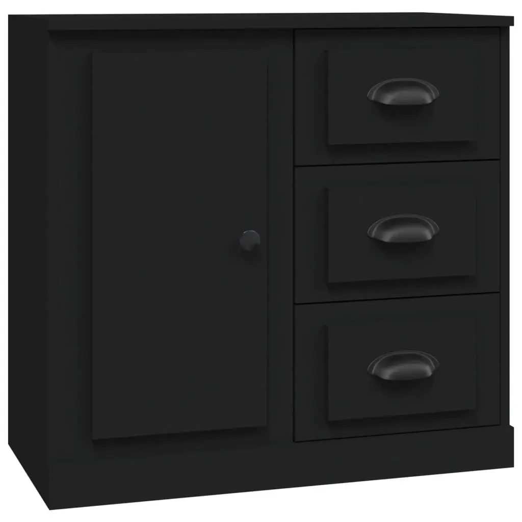 Sideboard Engineered Wood Black 70 x 35.5 x 67.5 cm