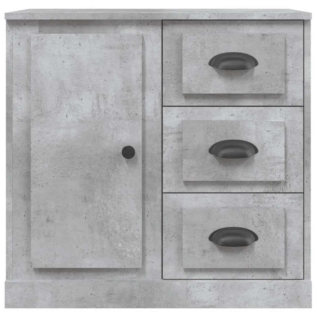 Storage Cabinet Sideboard Engineered Wood Buffet Display Unit Grey 70 x 35.5 x 67.5 cm