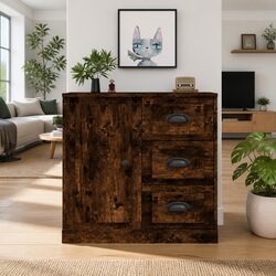 Practical Brown Sideboard for Everyday Use