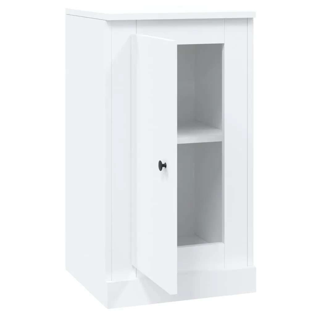 Sideboards Engineered Wood 37.5 x 35.5 x 67.5 cm White Storage Cabinet Cupboard 2 pcs Home Furniture