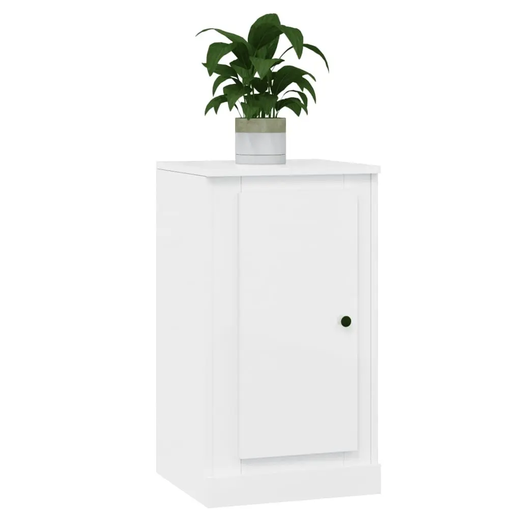 White High Gloss Sideboard Storage Cabinet Engineered Wood Cupboard Furniture