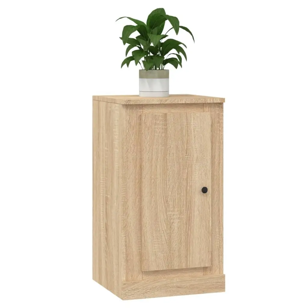 Sideboards 2 pcs Brown Engineered Wood Storage Cabinet Cupboard Display Unit