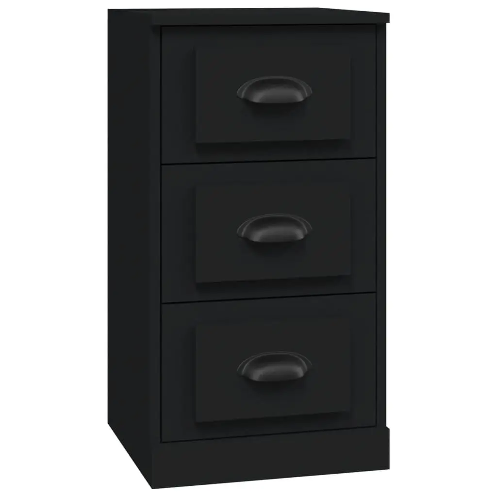 Sideboard Storage Cabinet Engineered Wood 36 x 35.5 x 67.5 cm Black