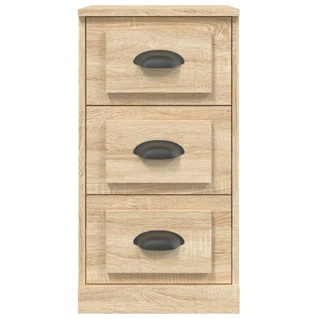 Sideboard Engineered Wood Brown 36W x 35.5D x 67.5H cm Storage Cabinet Furniture Buffet Display Unit