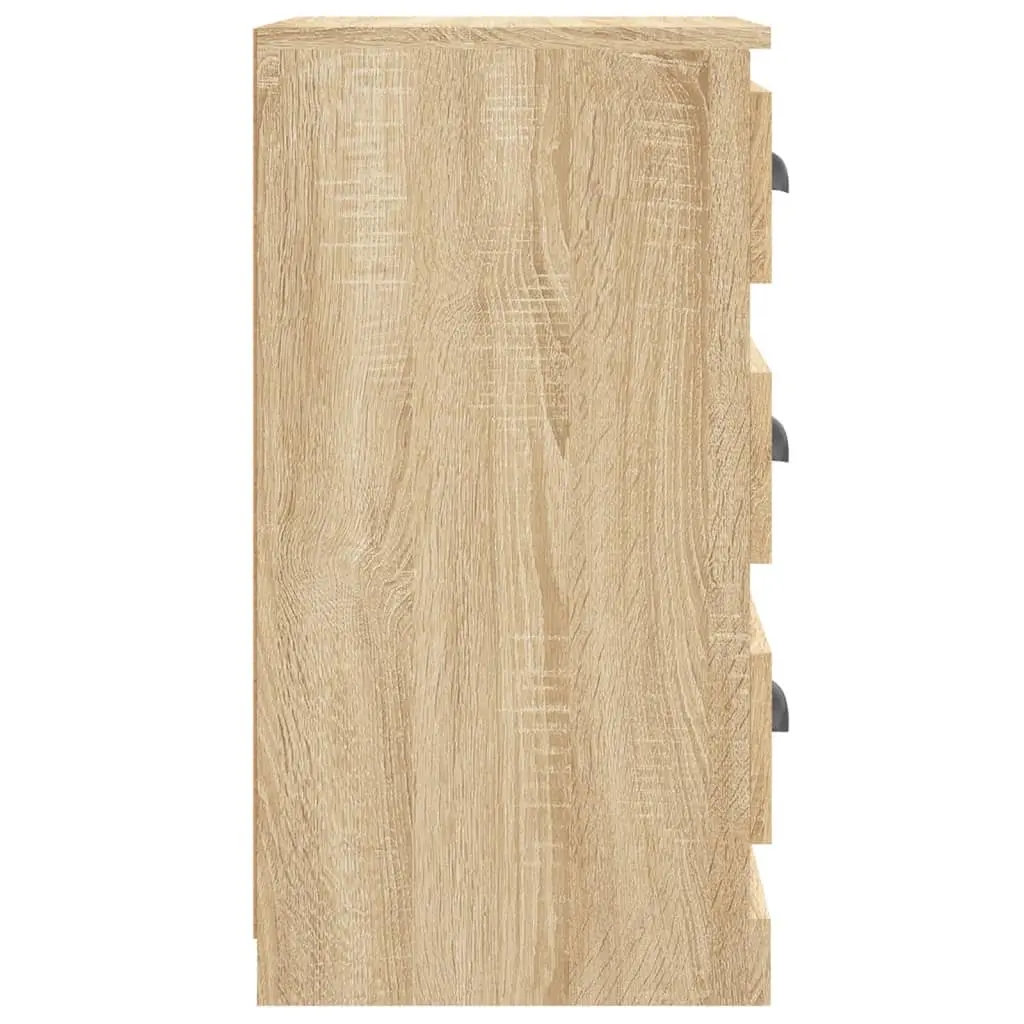 Sideboard Engineered Wood Brown 36W x 35.5D x 67.5H cm Storage Cabinet Furniture Buffet Display Unit