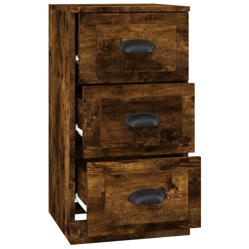 Brown Sideboard Engineered Wood Display Cabinet Storage Furniture 36cm x 35.5cm x 67.5cm