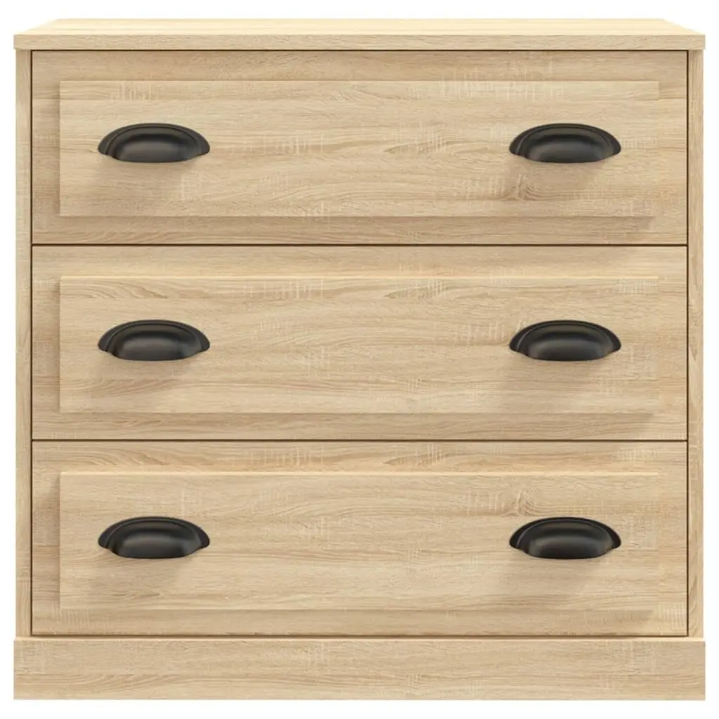 Sideboard Storage Cabinet Brown Engineered Wood 70x35.5x67.5cm Home Furniture