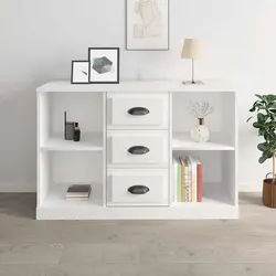 Versatile White Sideboard for Everyday Use