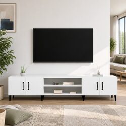 Versatile White TV Cabinet Perfect for Modern Homes