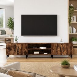 Functional Brown TV Cabinet 180x31.5x40 cm for Home Use