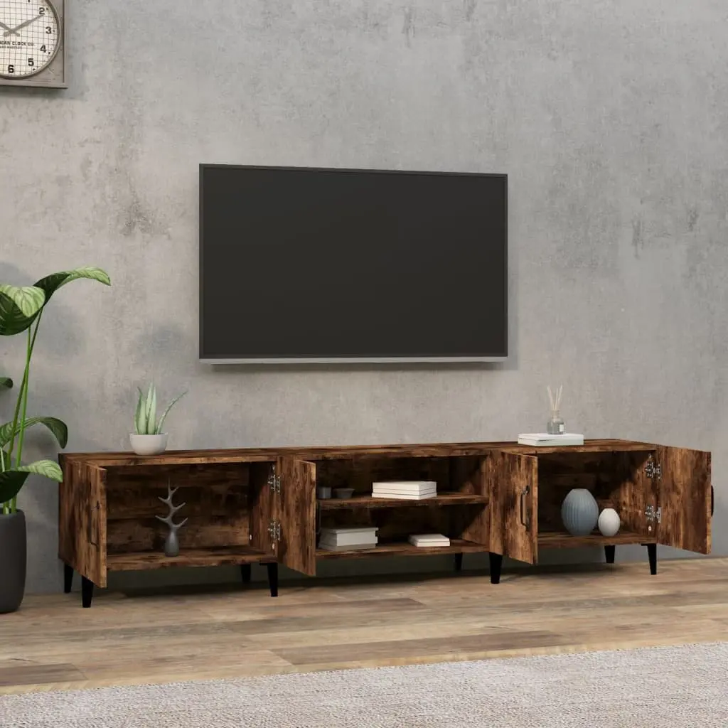 TV Cabinet Engineered Wood 180x31.5x40 cm Brown Storage Unit with Doors