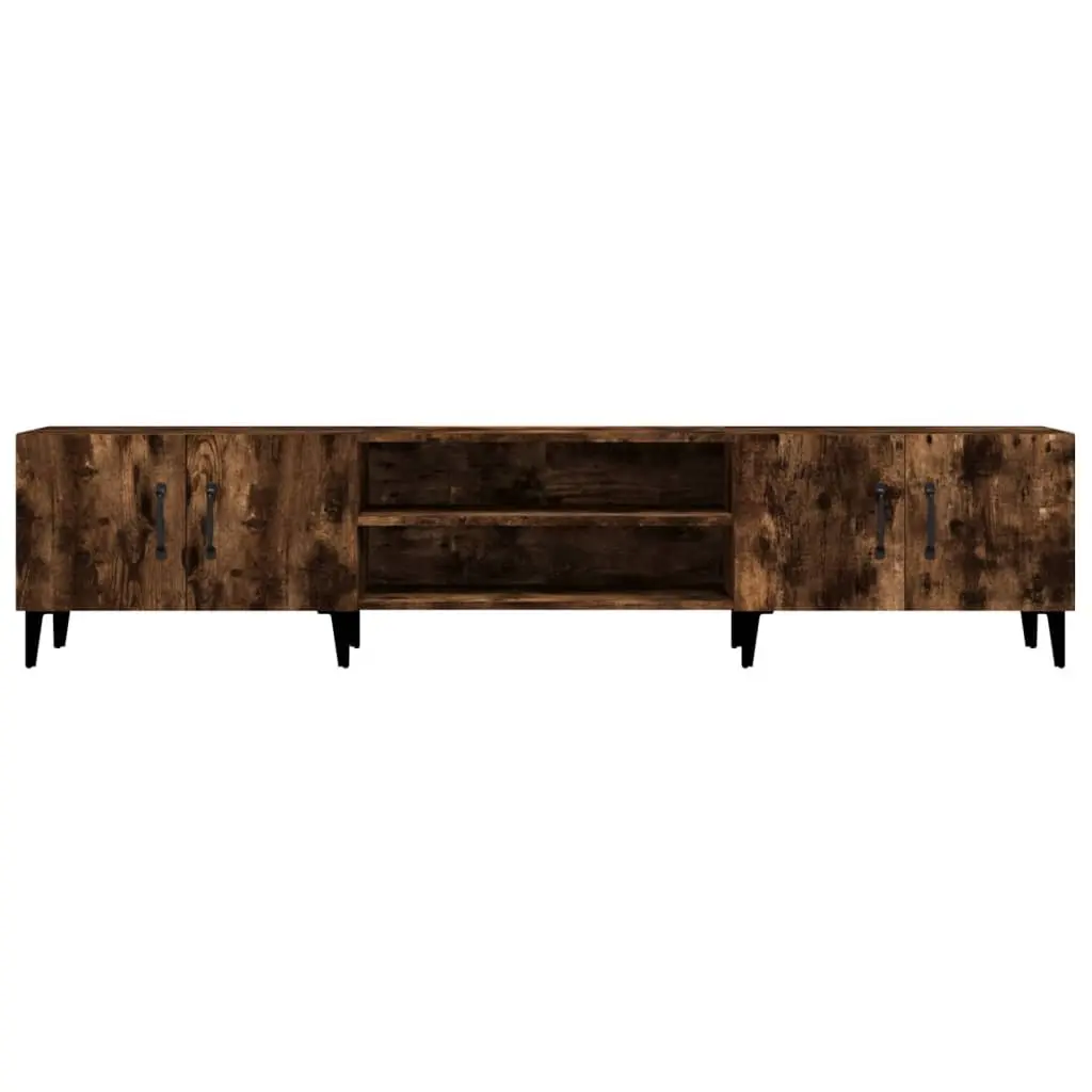 TV Cabinet Engineered Wood 180x31.5x40 cm Brown Storage Unit with Doors