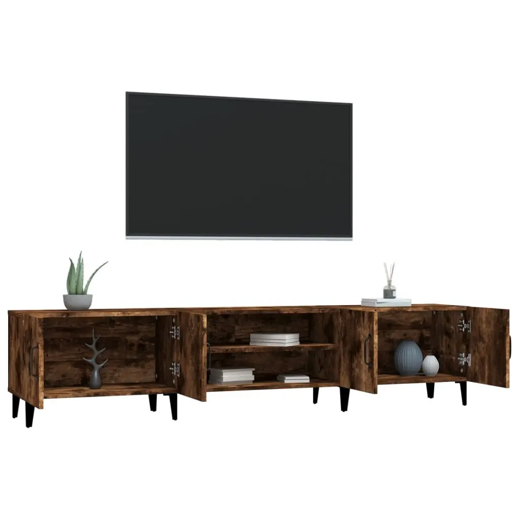 TV Cabinet Engineered Wood 180x31.5x40 cm Brown Storage Unit with Doors