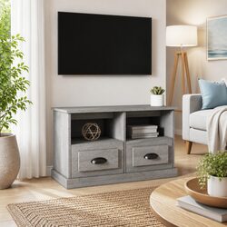 Practical Grey Sonoma TV Cabinet for Your Home