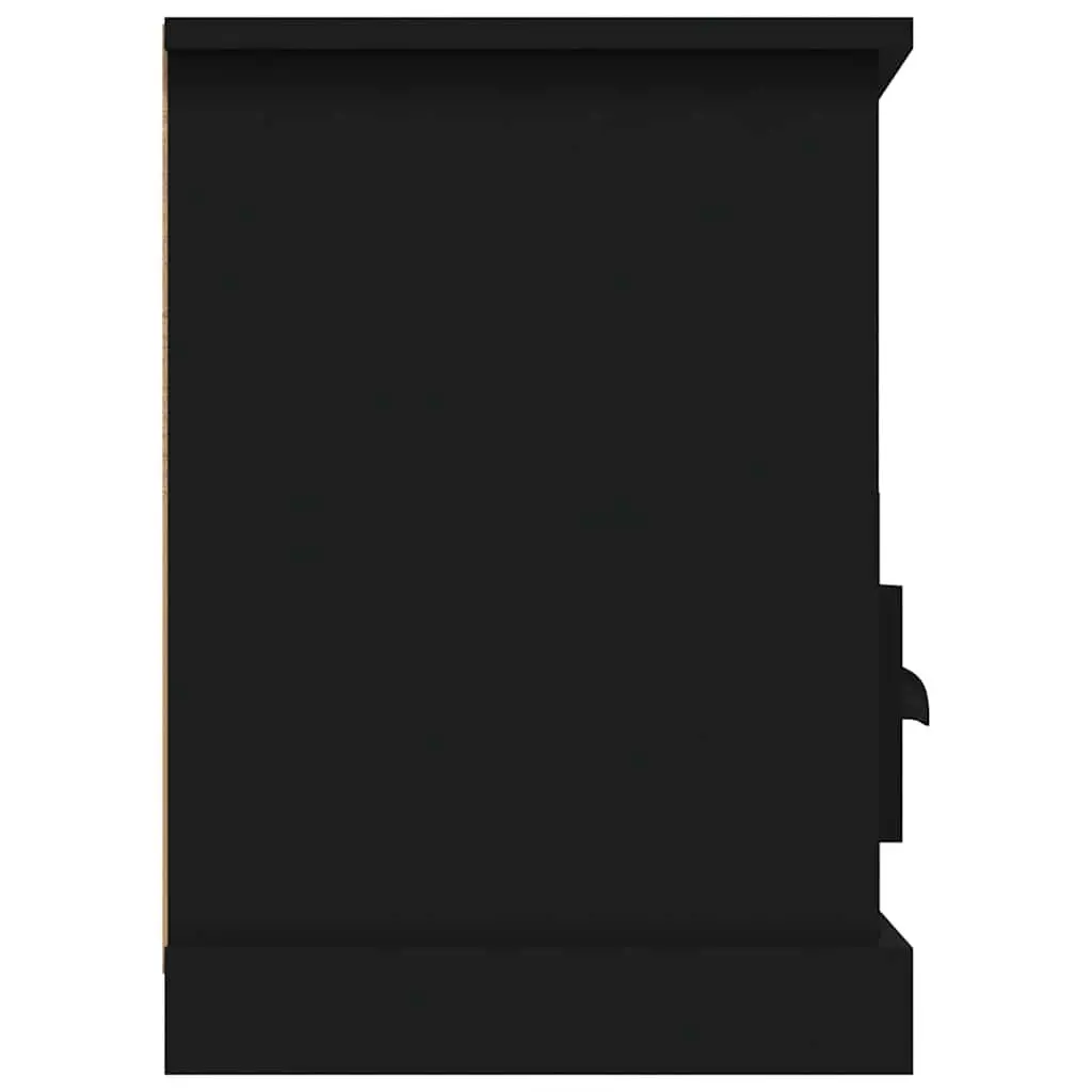 Black TV Unit for Organized Living Room Space