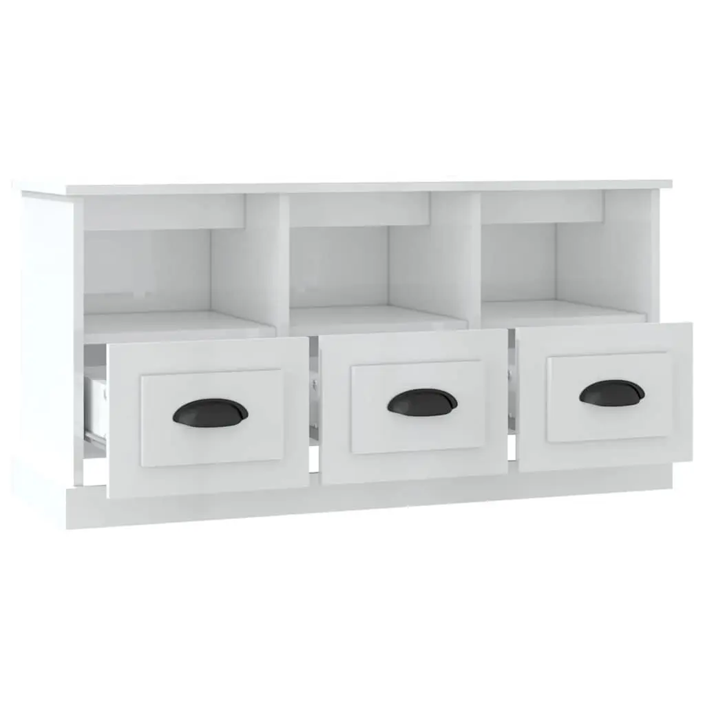 White TV Cabinet for Organized Entertainment