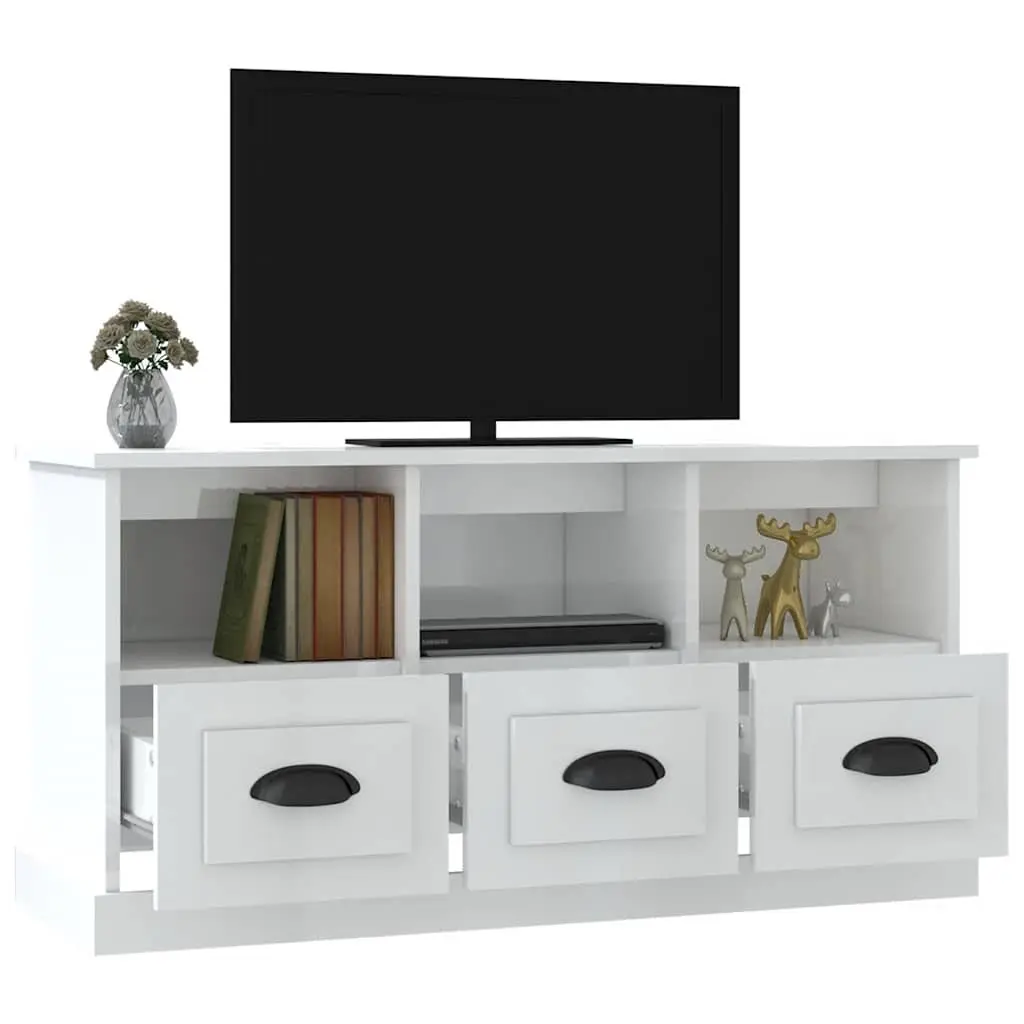 White TV Cabinet for Organized Entertainment