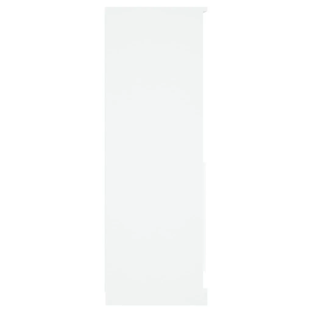 White Highboard Storage Cabinet Engineered Wood Sideboard Buffet Display Unit