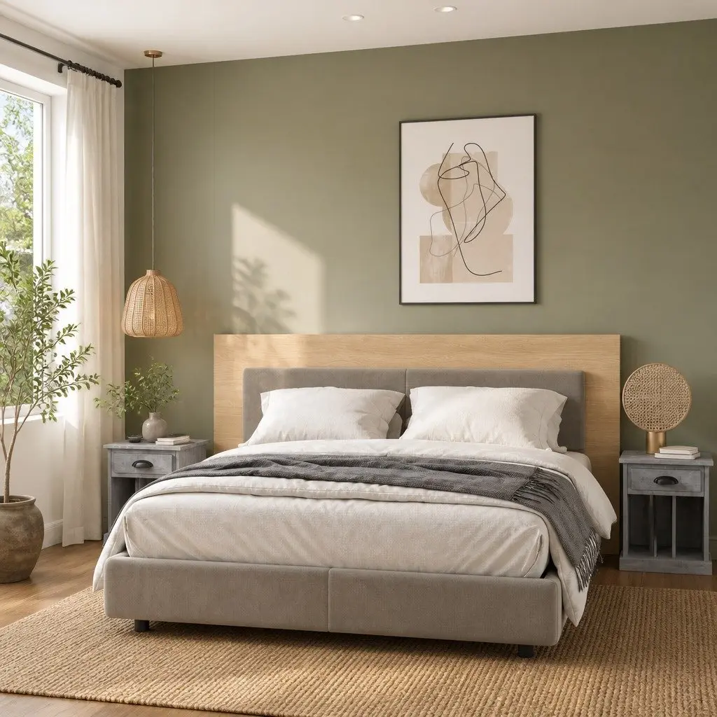 Grey Bedside Cabinets Pair for Home Use