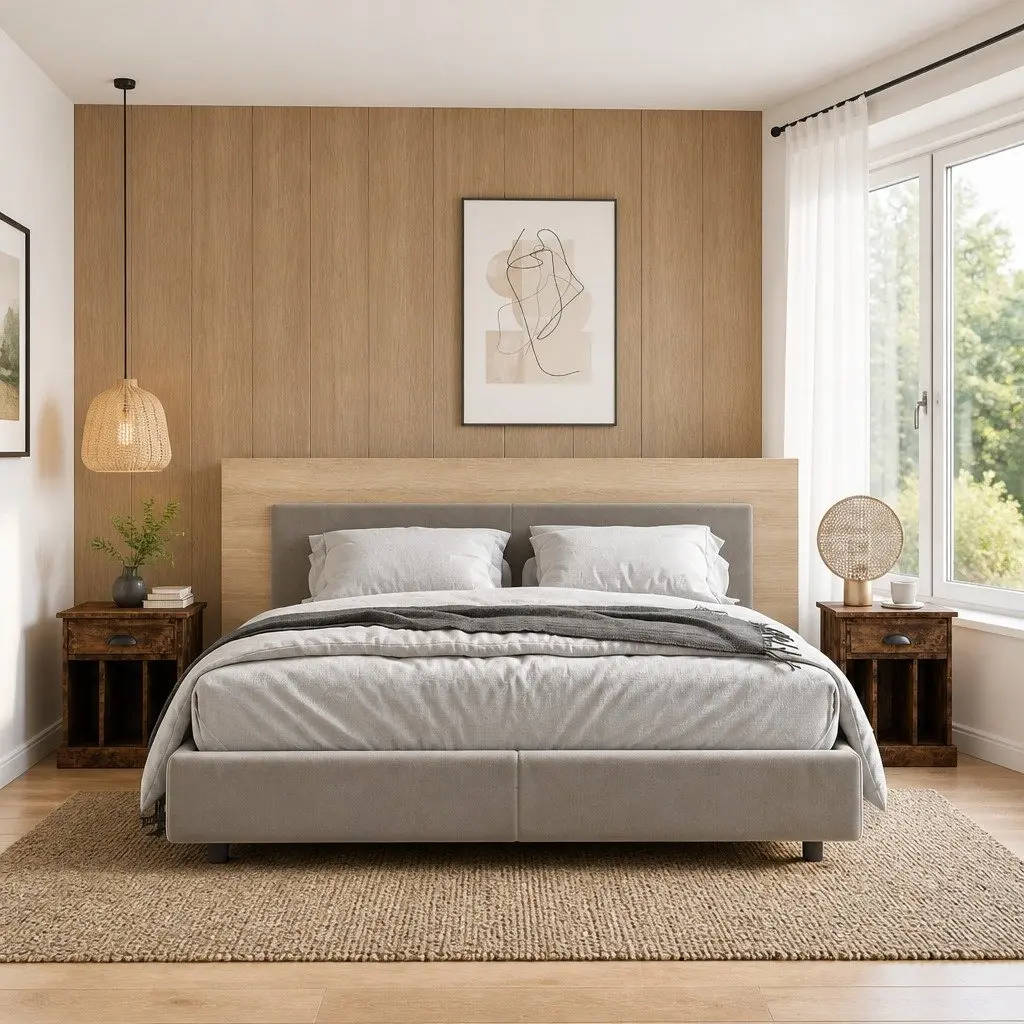 Bedside Cabinets Engineered Wood Brown 43 x 36 x 50 cm 2 Piece