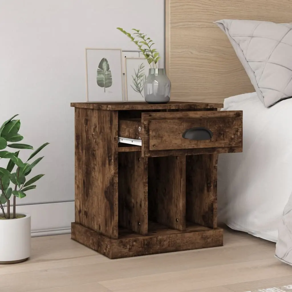 Bedside Cabinets Engineered Wood Brown 43 x 36 x 50 cm 2 Piece