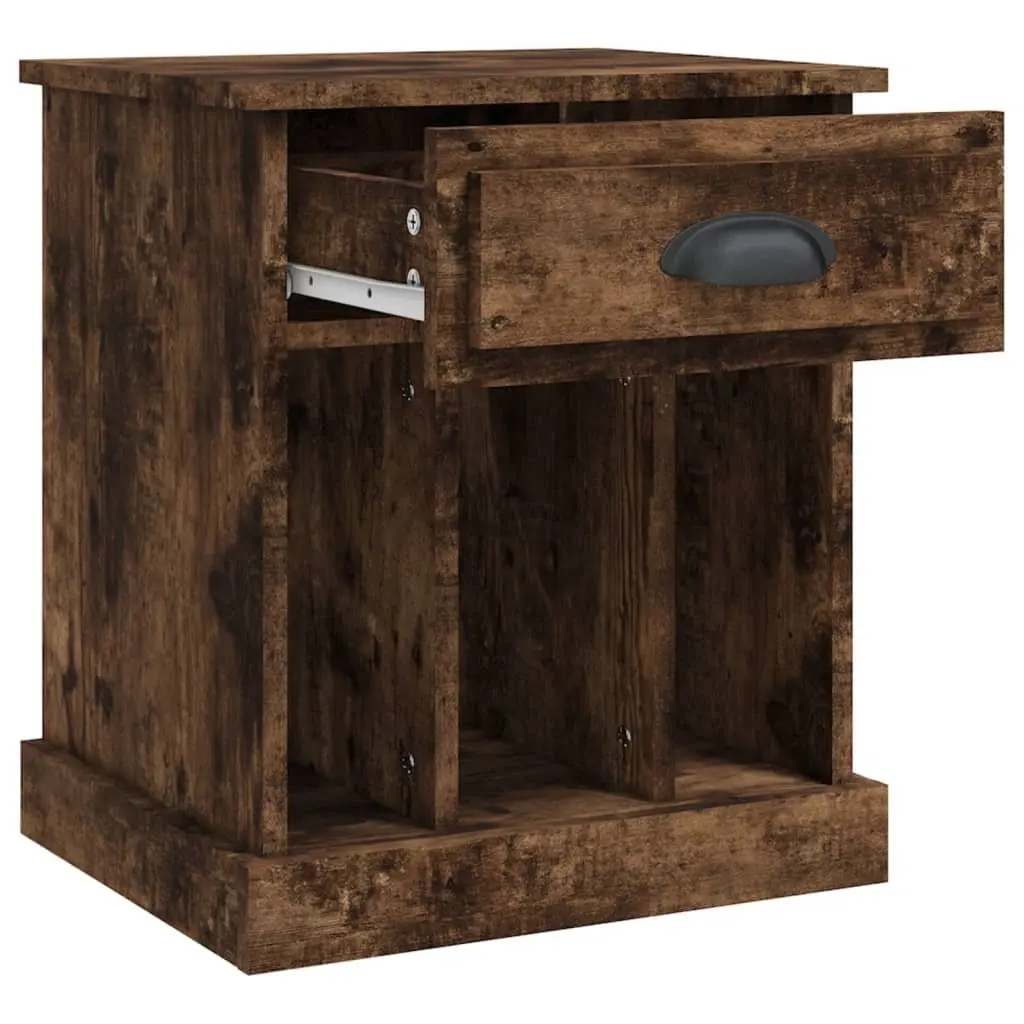 Bedside Cabinets Engineered Wood Brown 43 x 36 x 50 cm 2 Piece