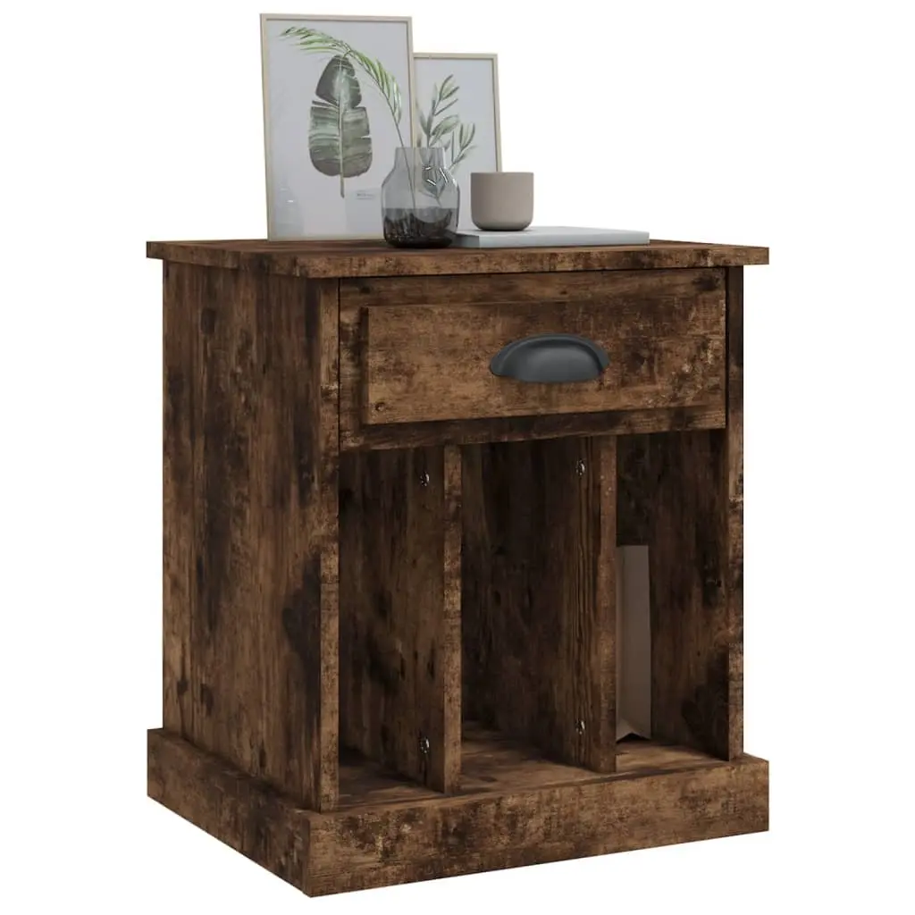 Bedside Cabinets Engineered Wood Brown 43 x 36 x 50 cm 2 Piece
