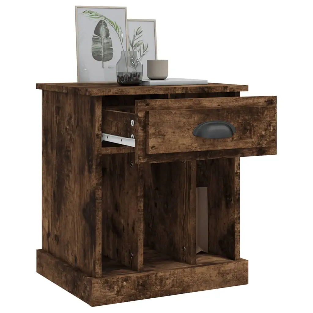 Bedside Cabinets Engineered Wood Brown 43 x 36 x 50 cm 2 Piece
