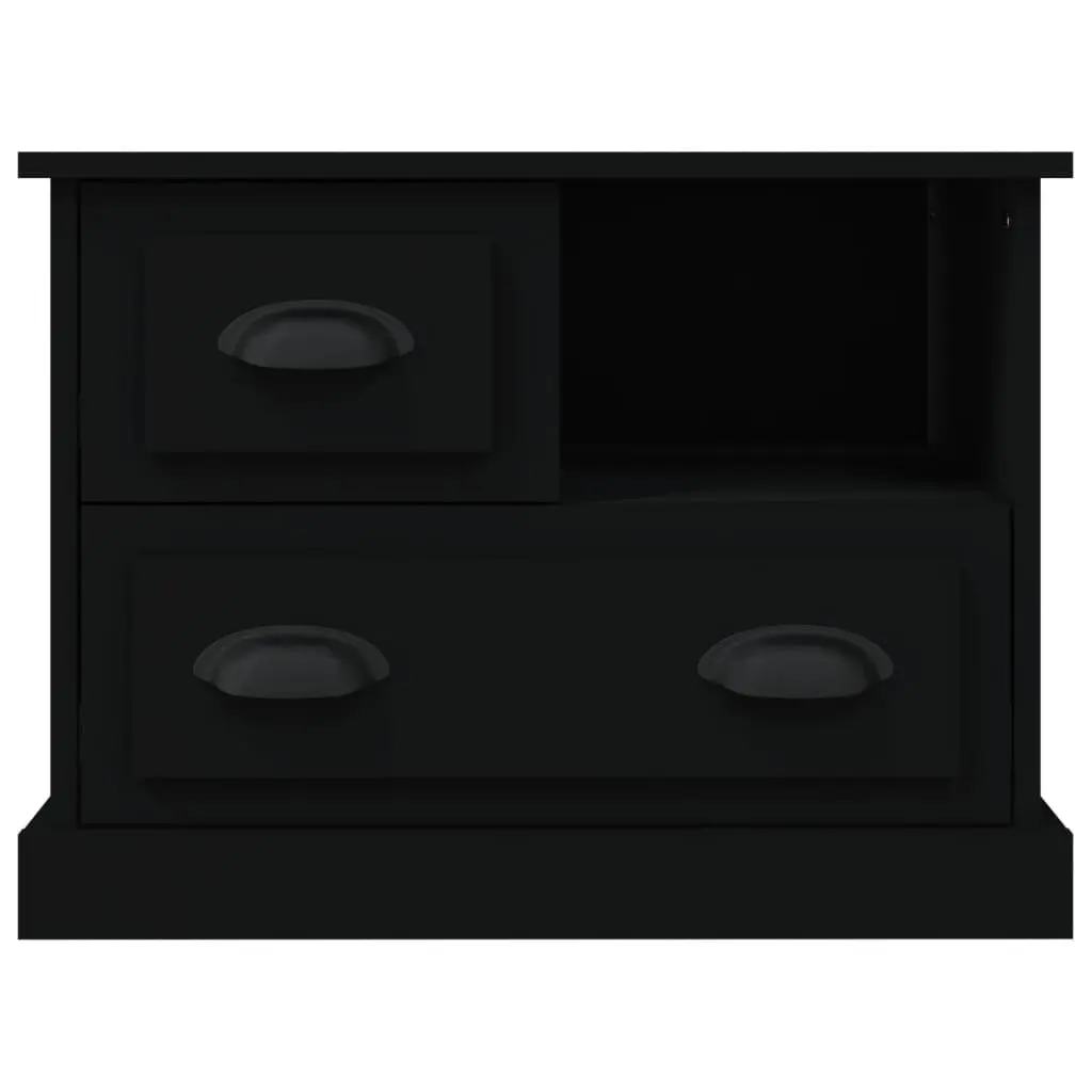 Bedside Cabinet Engineered Wood 60x39x45 Black
