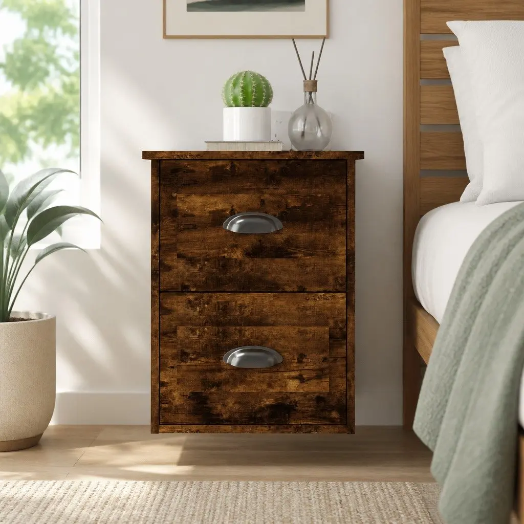 Brown Bedside Cabinets for Bedroom Storage