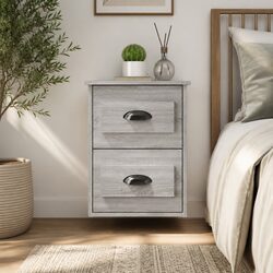 Practical Grey Sonoma Floating Cabinet for Your Bedroom