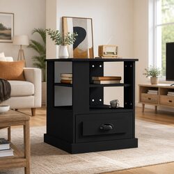Black Side Table for Home Use