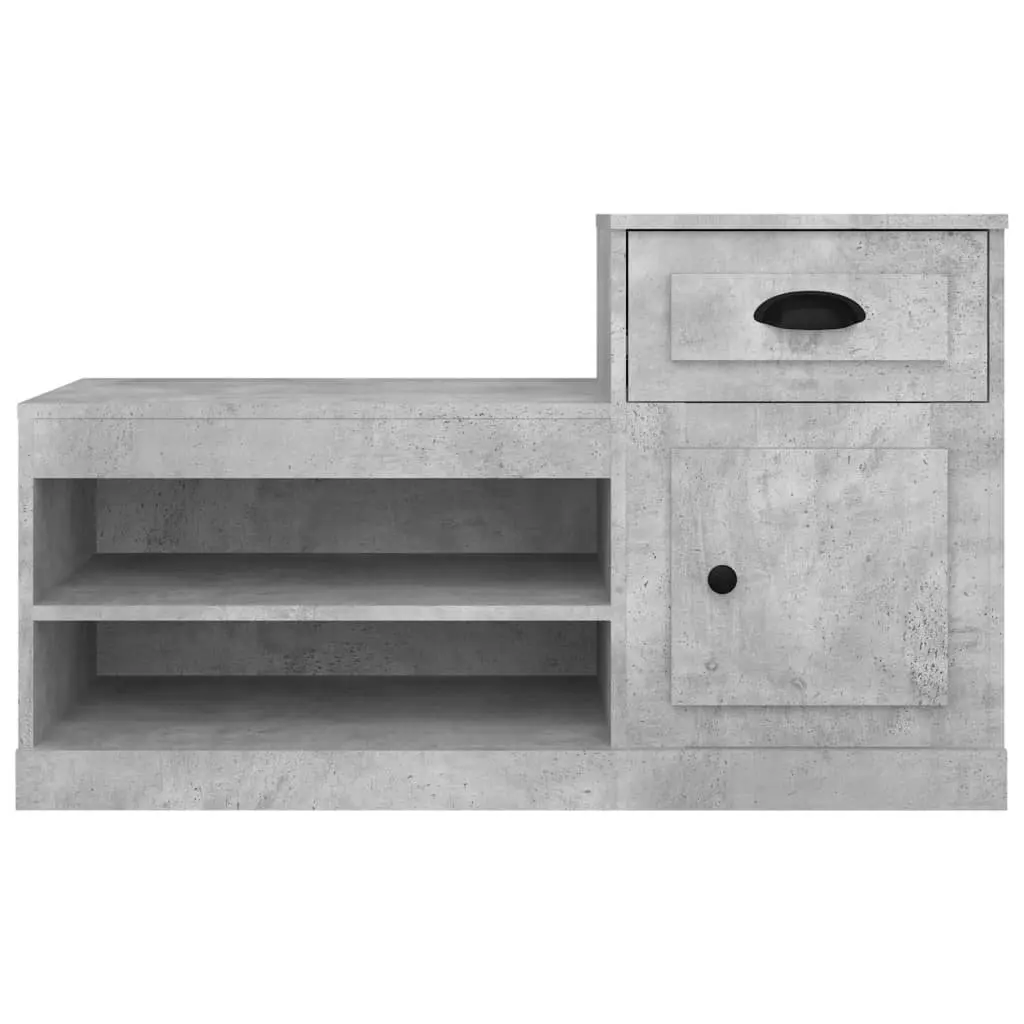 Shoe Cabinet Engineered Wood Grey 100x42x60cm