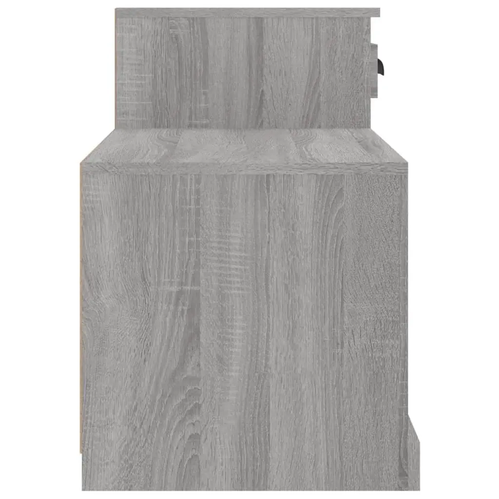 Shoe Cabinet Engineered Wood 100x42x60cm Grey Storage Organiser