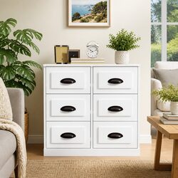 Practical White Sideboard for Living Rooms and More