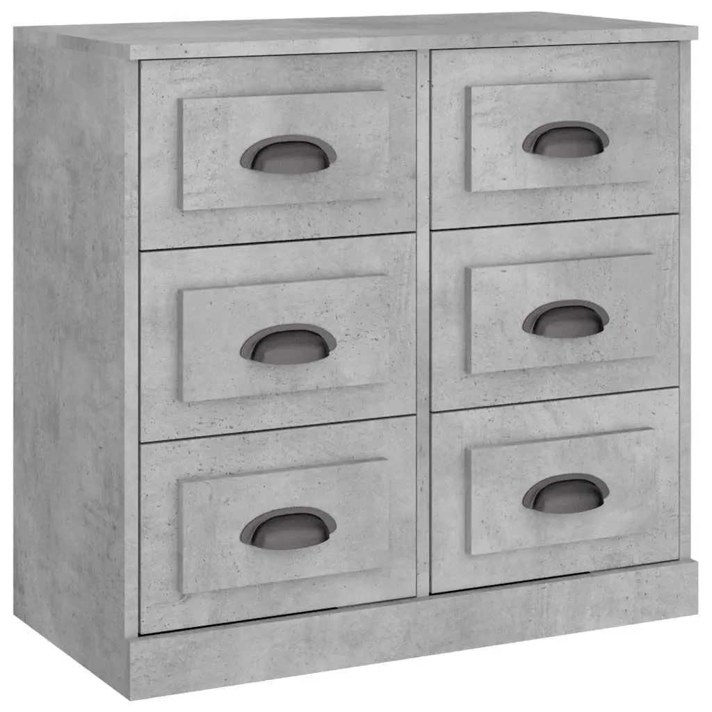 Sideboard Cabinet Storage Buffet Engineered Wood Grey 70x35.5x67.5cm