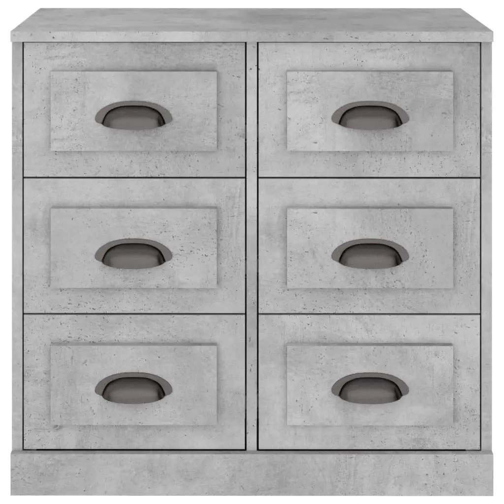 Sideboard Cabinet Storage Buffet Engineered Wood Grey 70x35.5x67.5cm