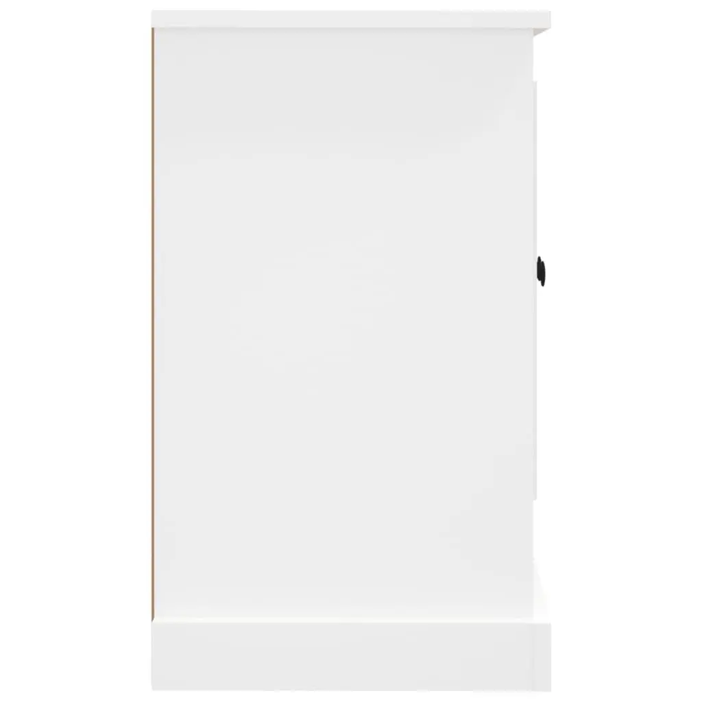 Storage Cabinet Sideboard Engineered Wood White 100x35.5x60cm Buffet with Internal Storage and Flat Top Surface for Home Essentials
